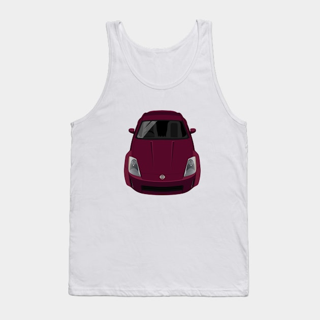 Fairlady 350Z Z33 2002-2008 - Interlagos Fire Red Tank Top by jdmart